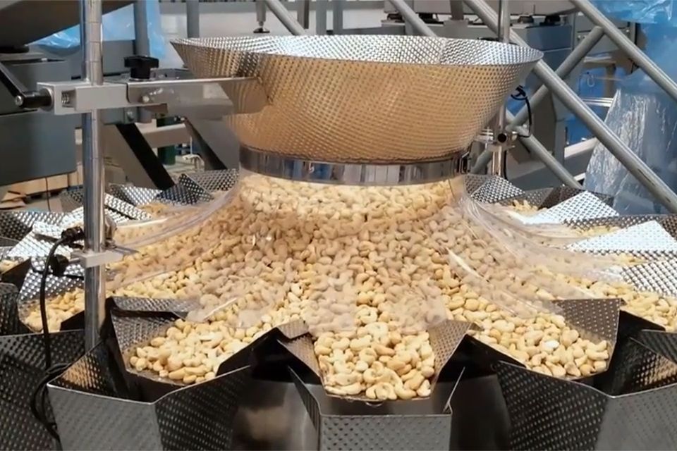 multi head weighers for nuts